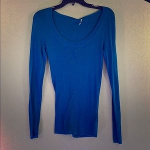 Blue silk Marciano top